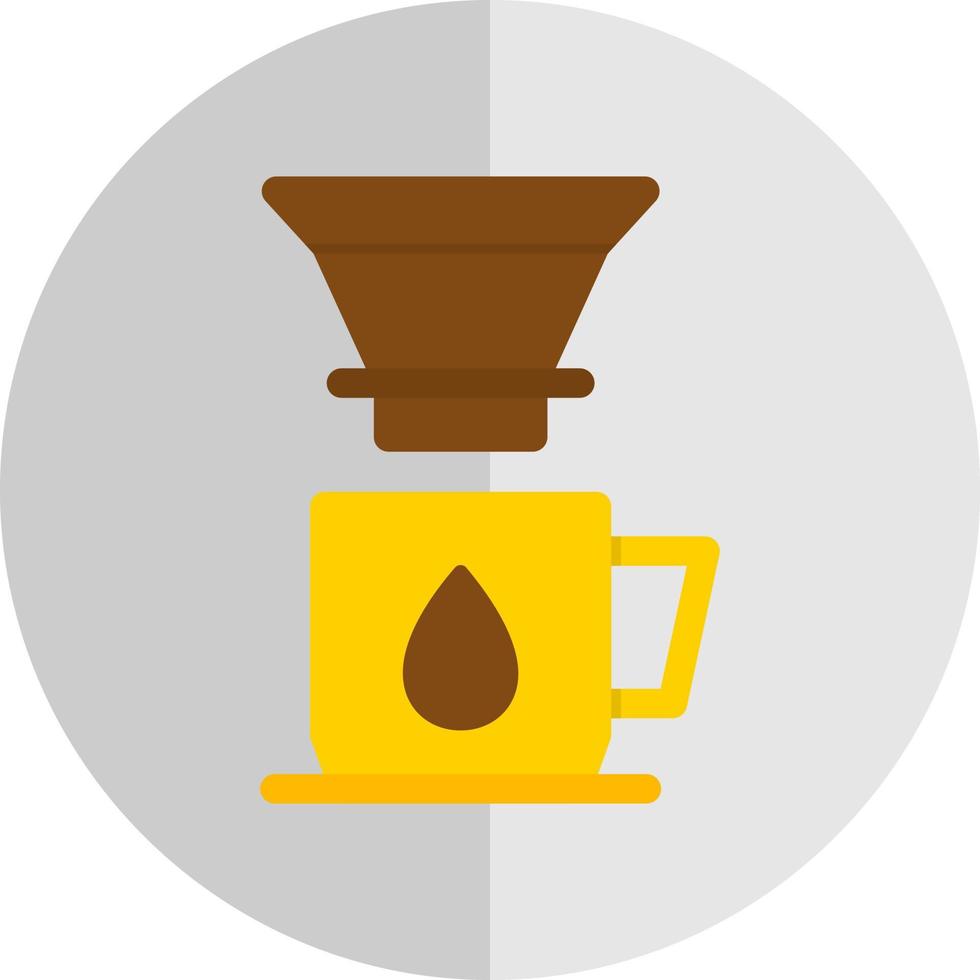 conception d'icône de vecteur de goutteur de café
