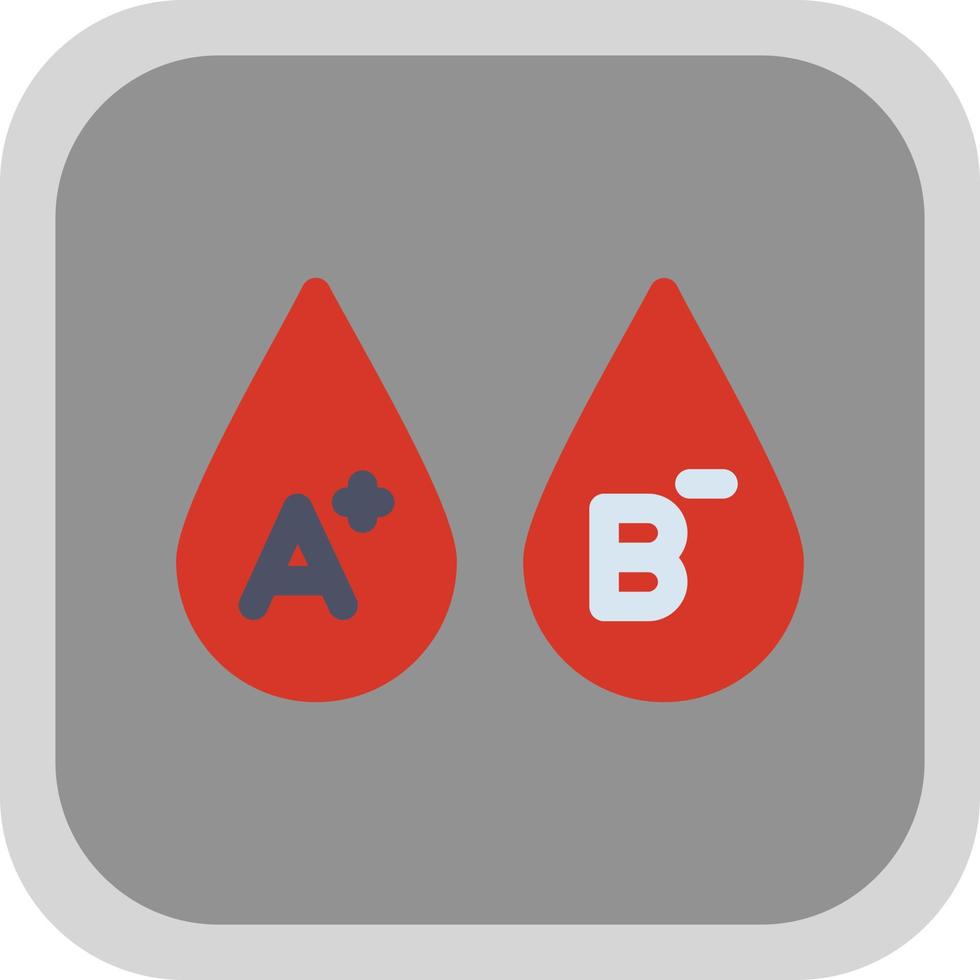 conception d'icône vectorielle de groupes sanguins vecteur