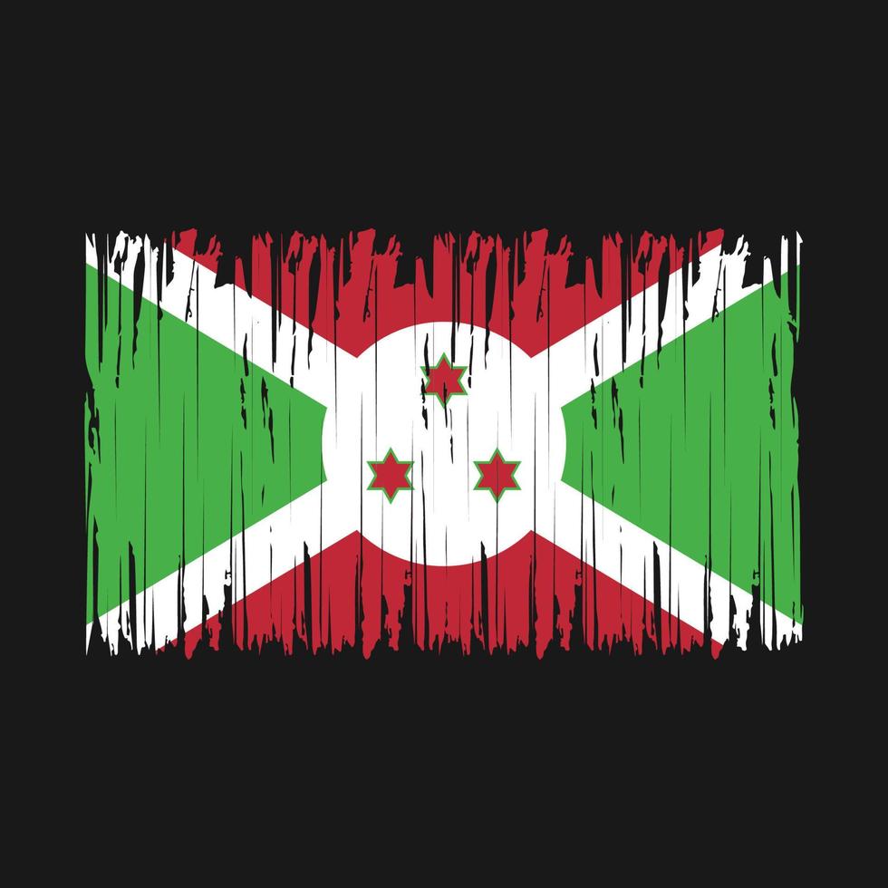 pinceau drapeau burundi vecteur