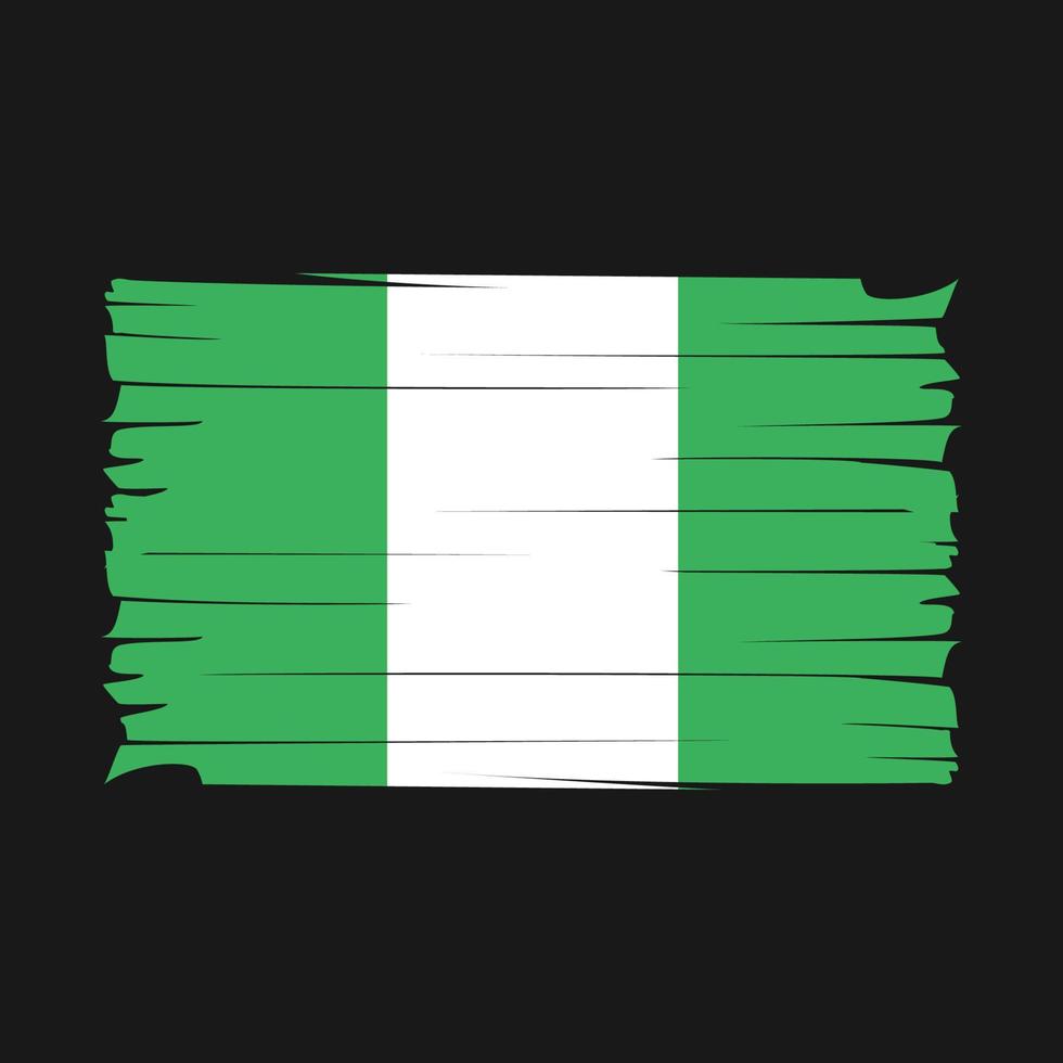 vecteur de drapeau du nigeria