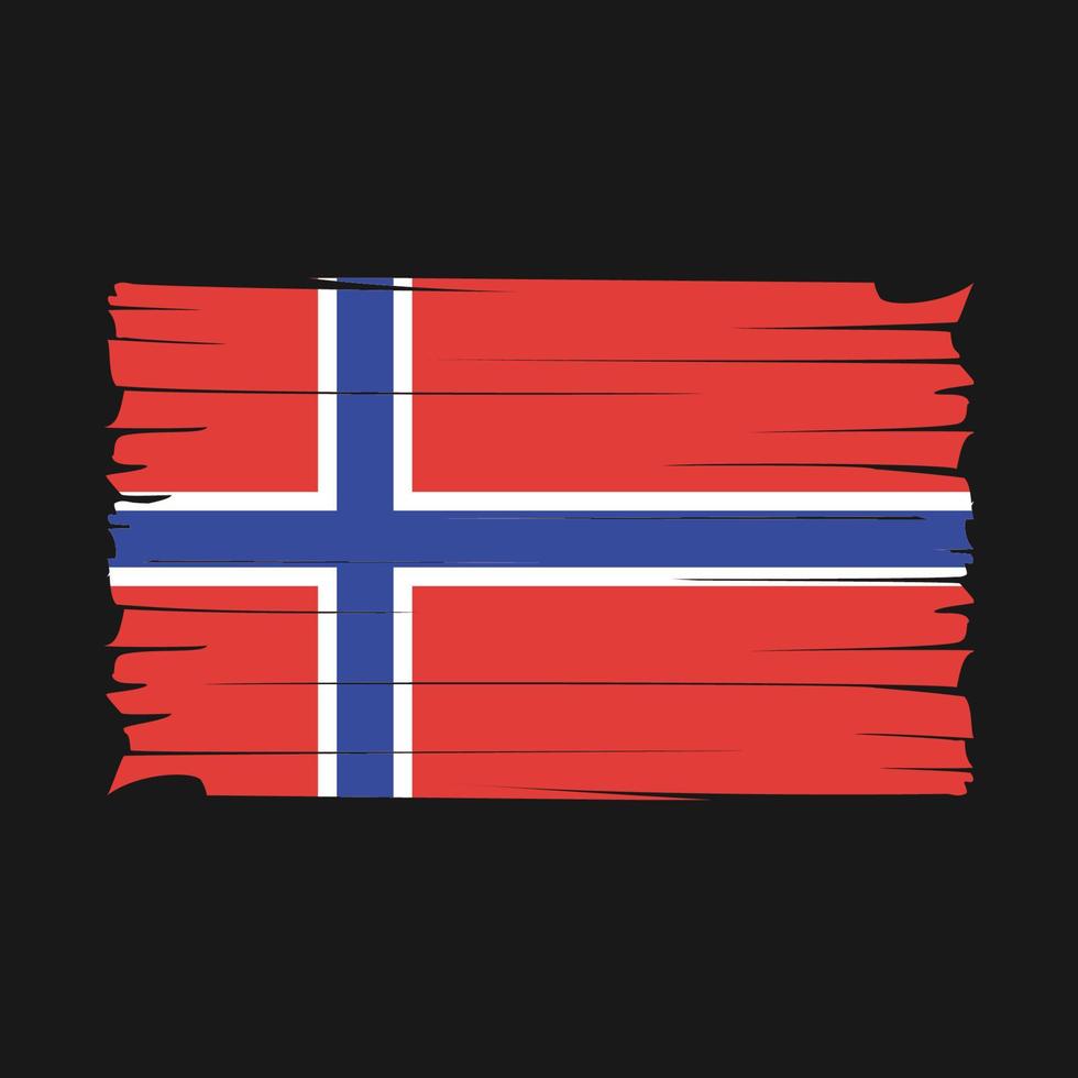 vecteur de drapeau de la norvège