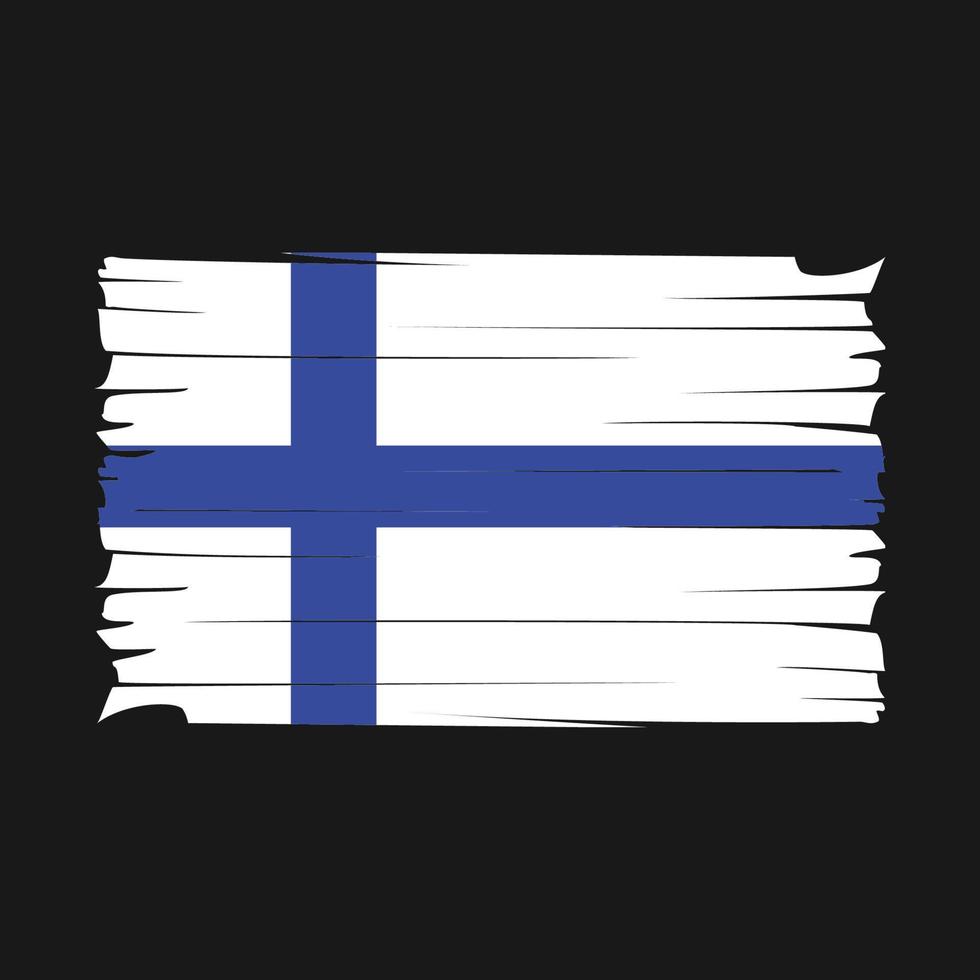 vecteur de drapeau de la Finlande