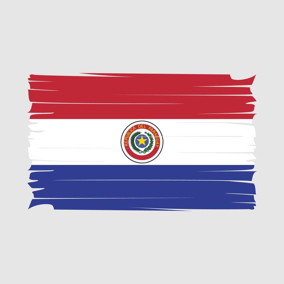 vecteur de drapeau paraguay