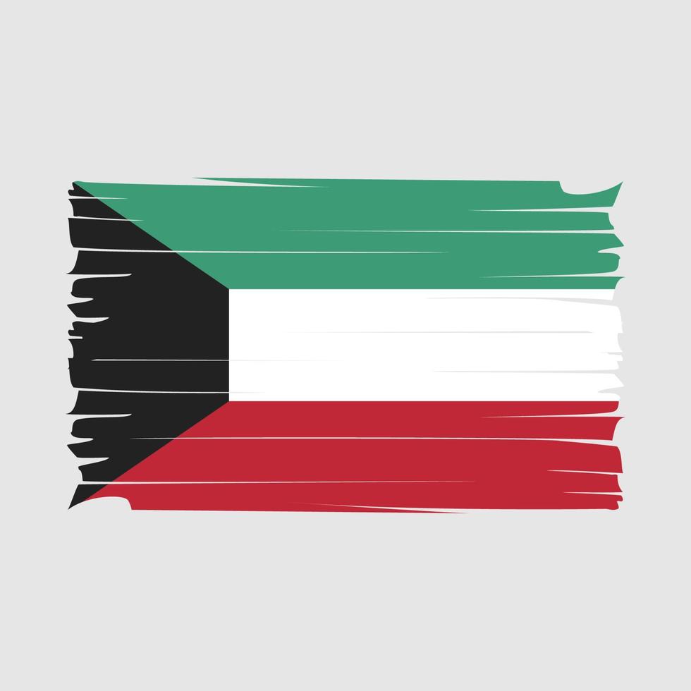 vecteur de drapeau du koweït