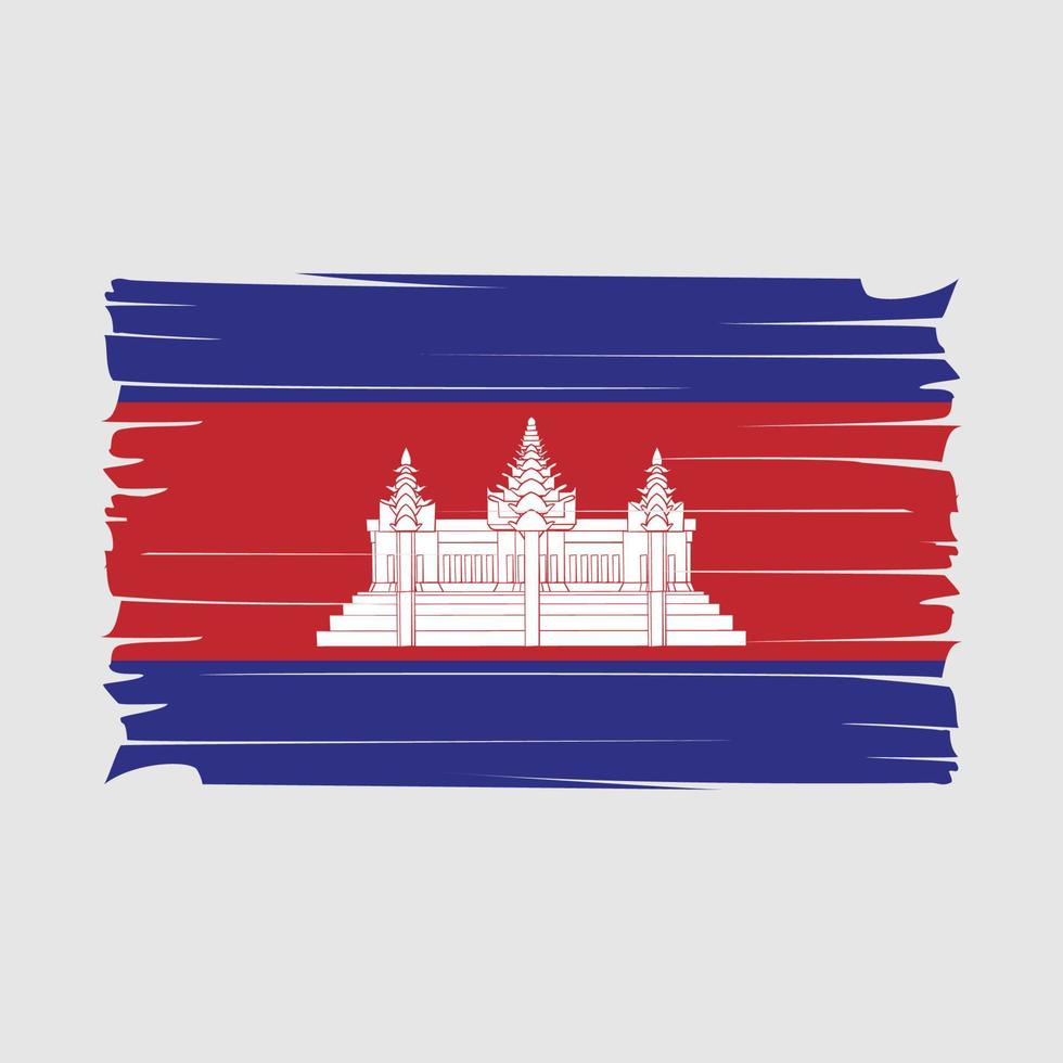 vecteur de drapeau du cambodge