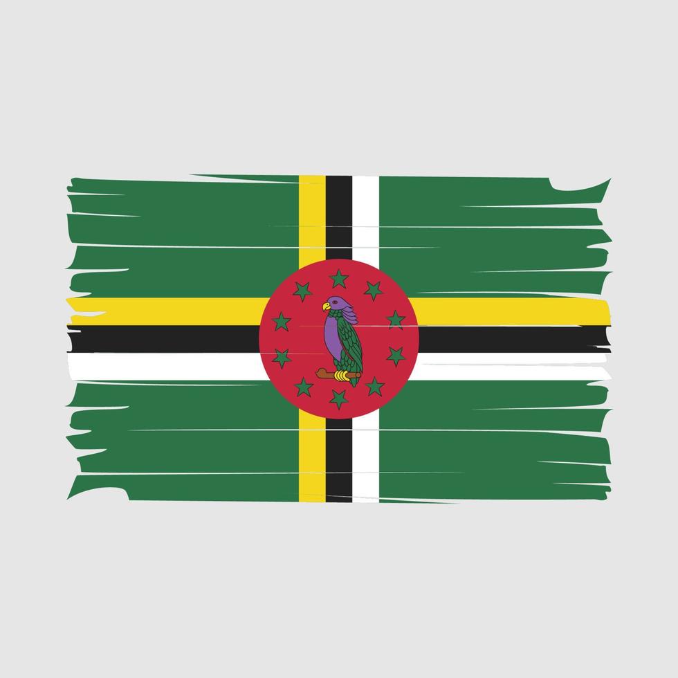vecteur de drapeau de la dominique