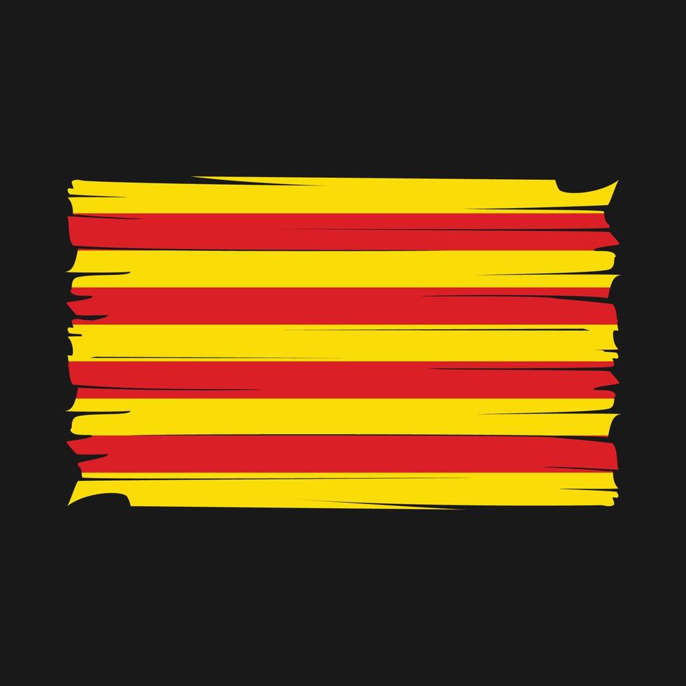 vecteur de drapeau de la Catalogne