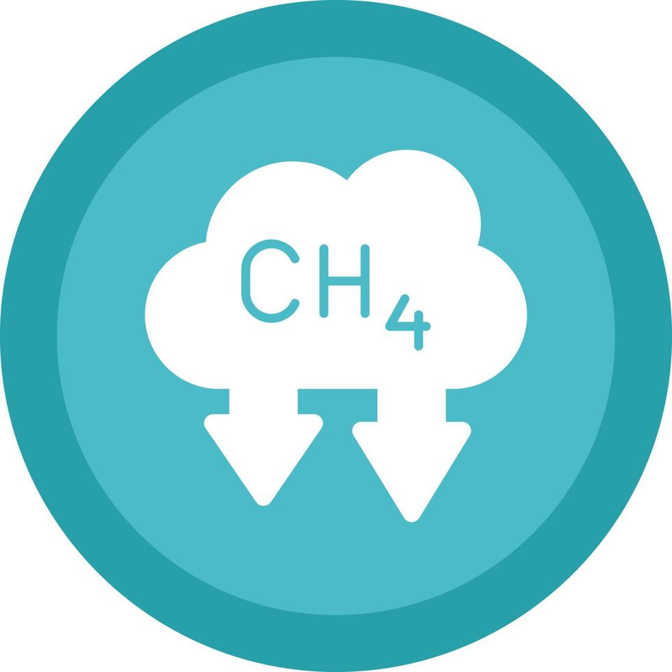 conception d'icône de vecteur de méthane