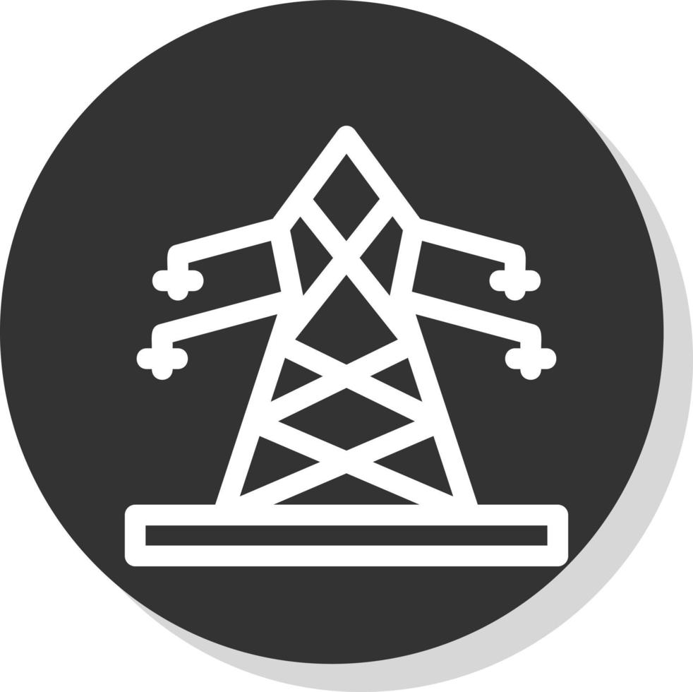 conception d'icône de vecteur de tour électrique