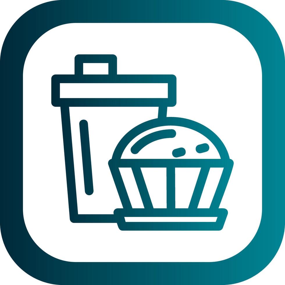 conception d'icône vecteur muffin café