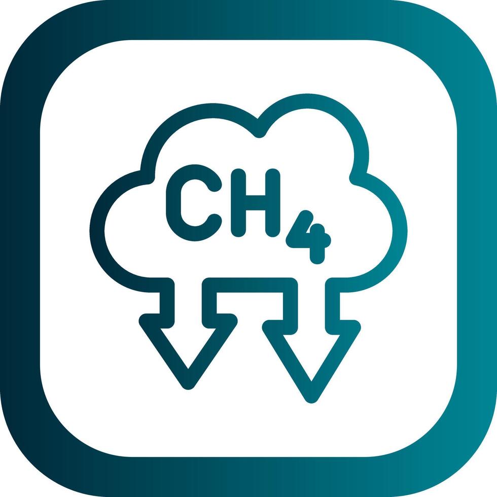 conception d'icône de vecteur de méthane