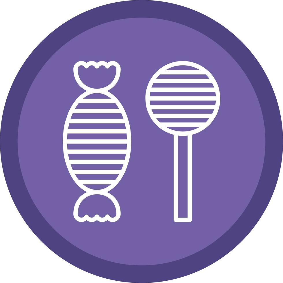 conception d'icônes vectorielles de bonbons vecteur