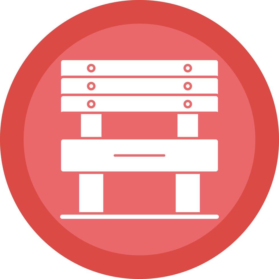 conception d'icône de vecteur de banc