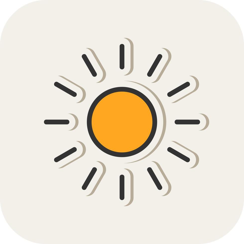 conception d'icône vecteur lumière du soleil