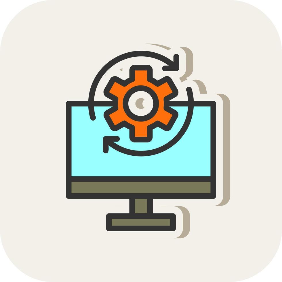 conception d'icône de vecteur de système opérationnel
