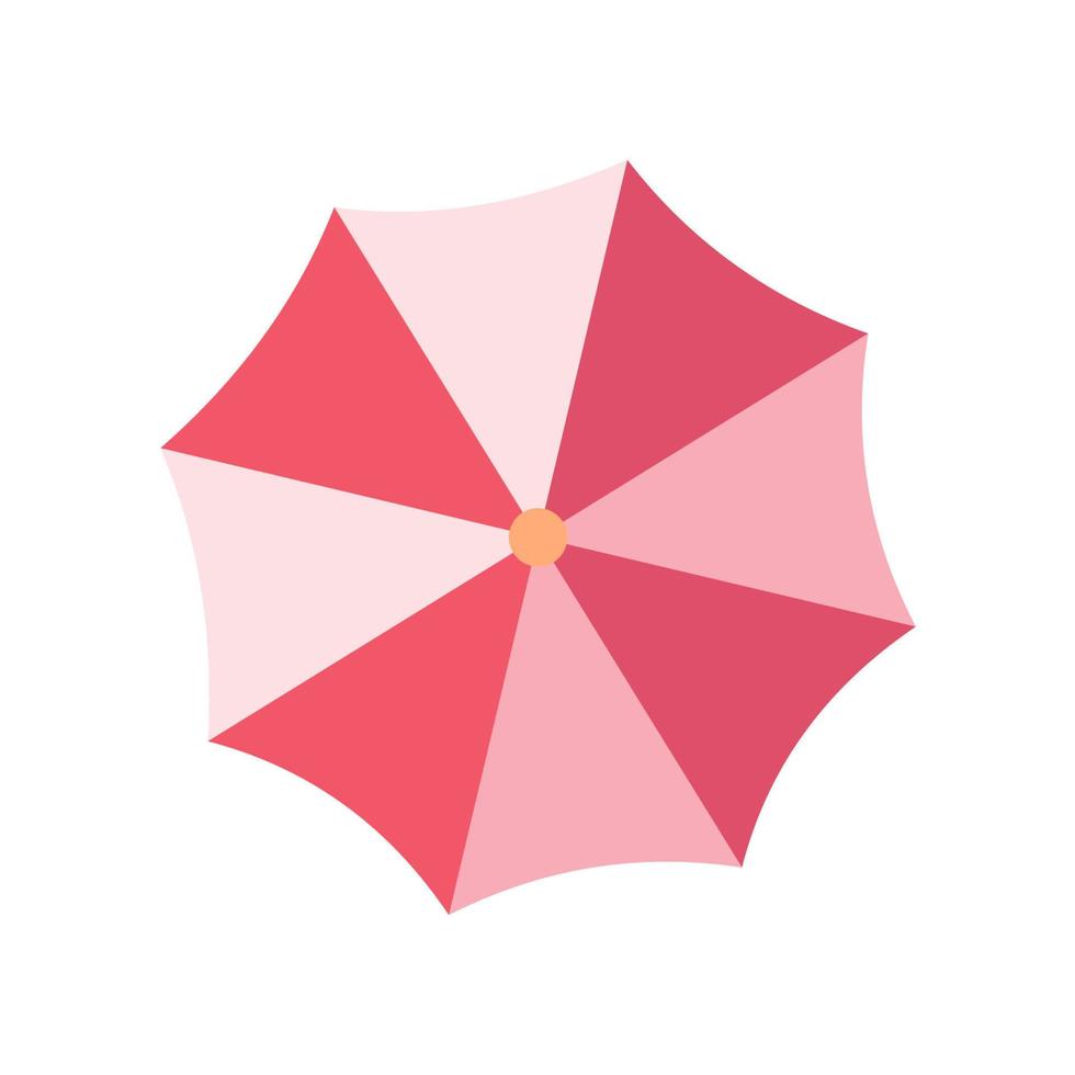 coloré plage parapluies pour protection de été plage chaleur. vecteur