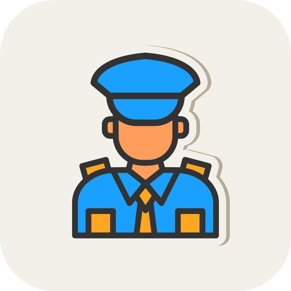 conception d'icône de vecteur de policier