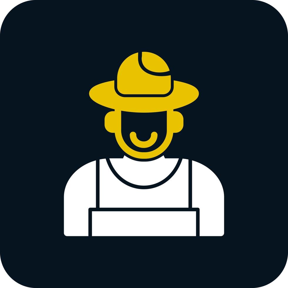 conception d'icône vecteur agriculteur