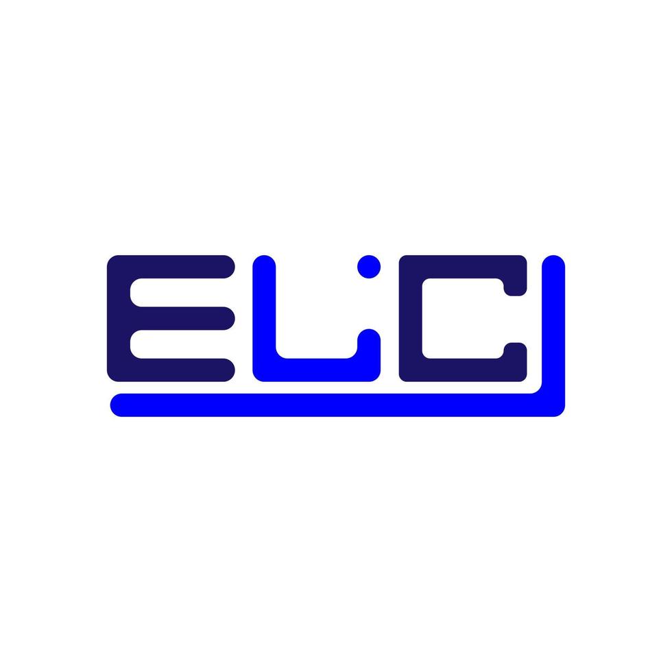 elc lettre logo Créatif conception avec vecteur graphique, elc Facile et moderne logo.