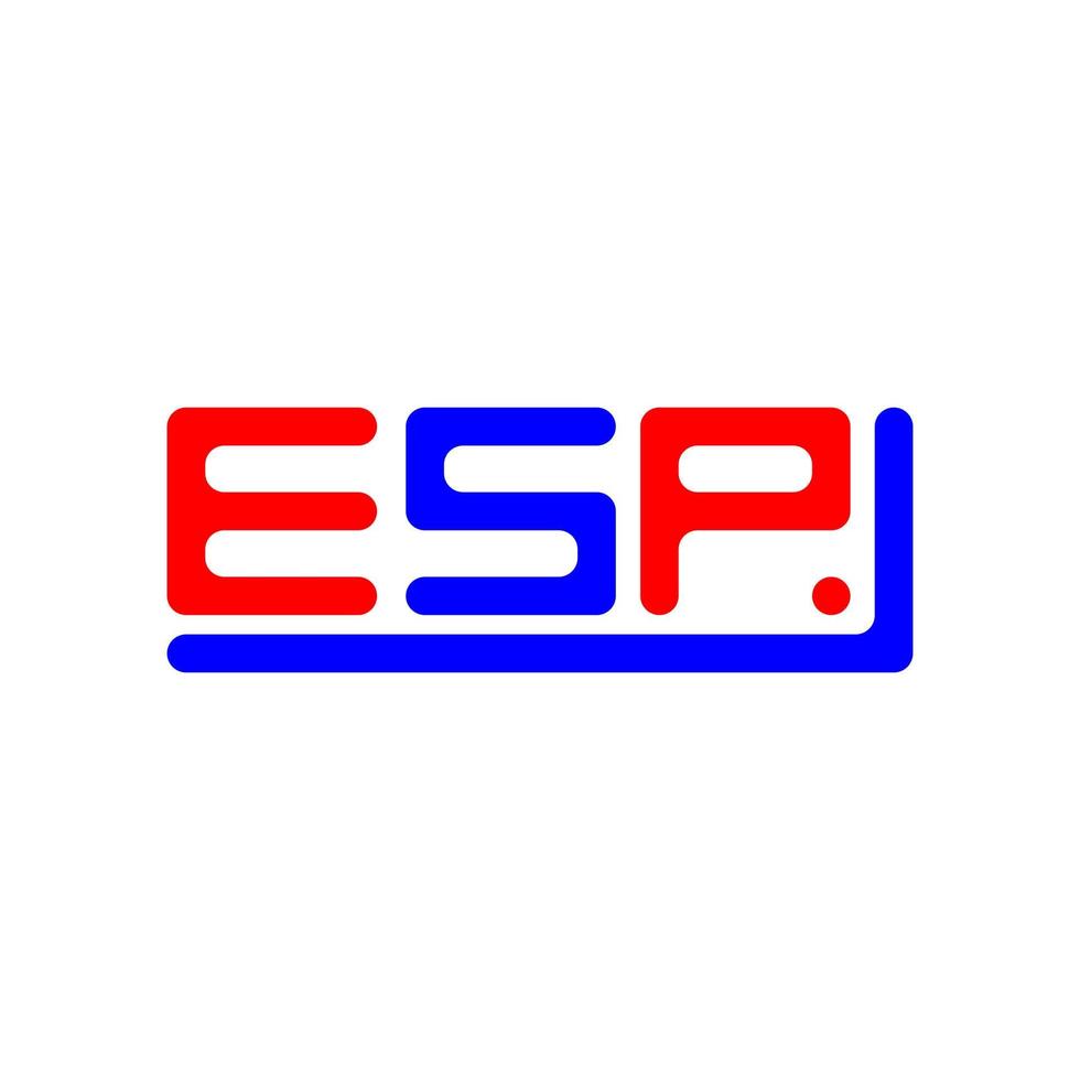 esp lettre logo Créatif conception avec vecteur graphique, esp Facile et moderne logo.