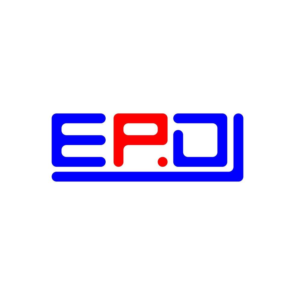 epd lettre logo Créatif conception avec vecteur graphique, epd Facile et moderne logo.