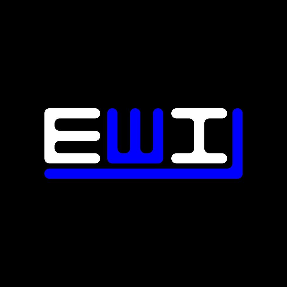 ewi lettre logo Créatif conception avec vecteur graphique, ewi Facile et moderne logo.