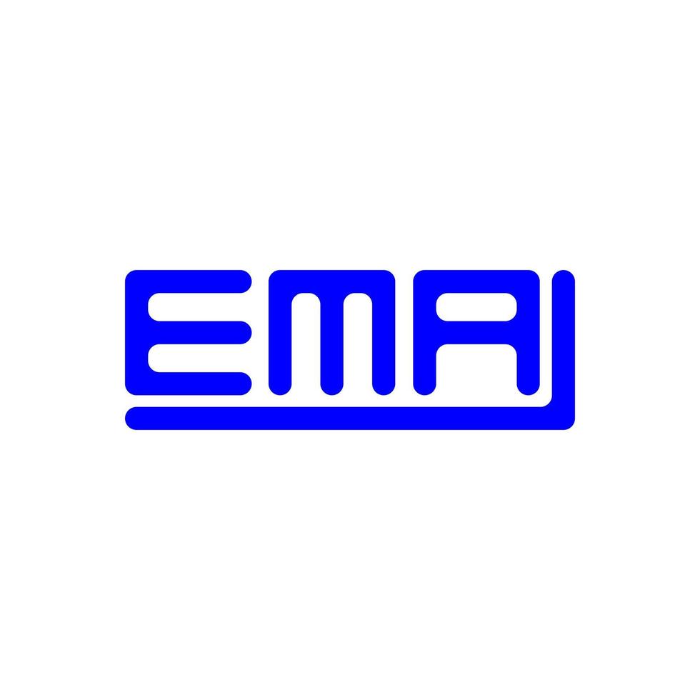 ema lettre logo Créatif conception avec vecteur graphique, ema Facile et moderne logo.
