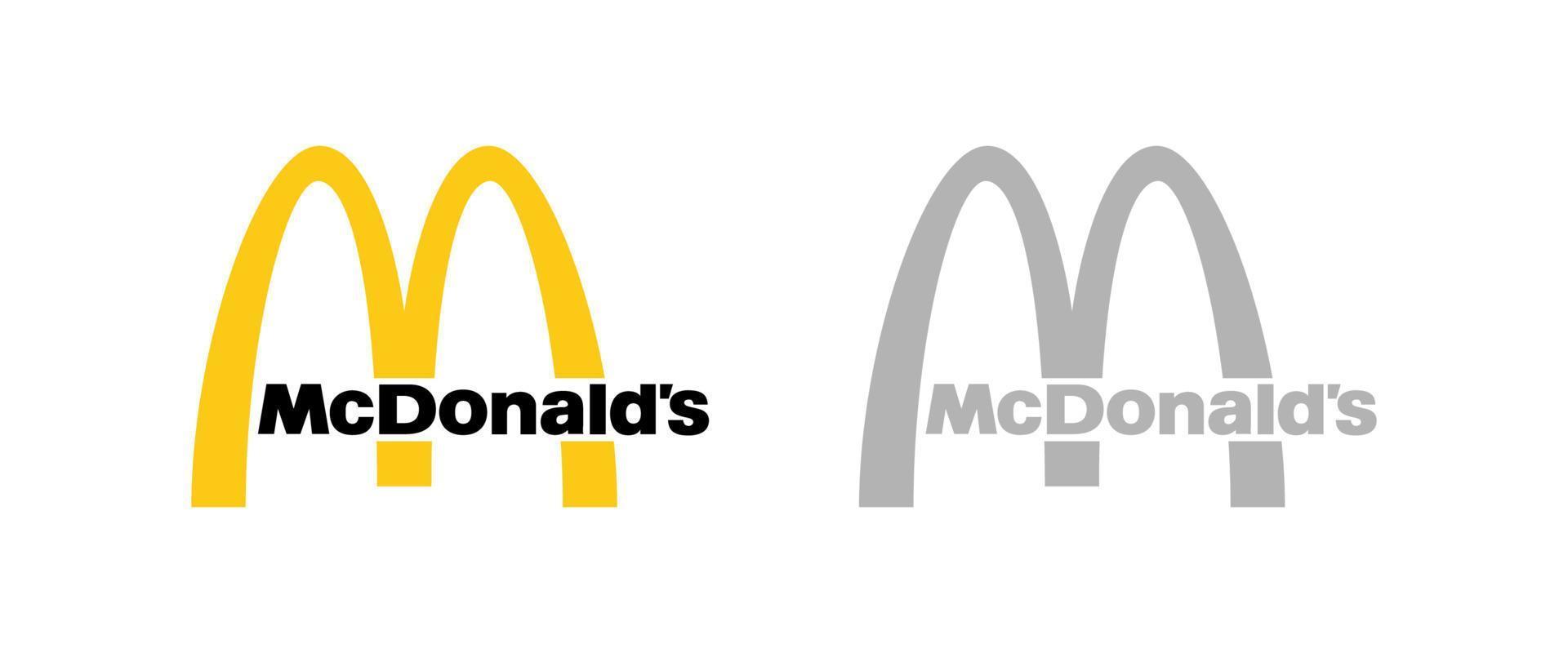 mcDonalds logo vecteur, mcdonald icône gratuit vecteur