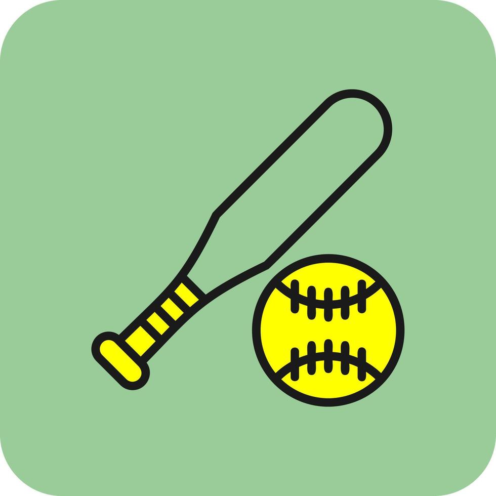 conception d'icône de vecteur de baseball