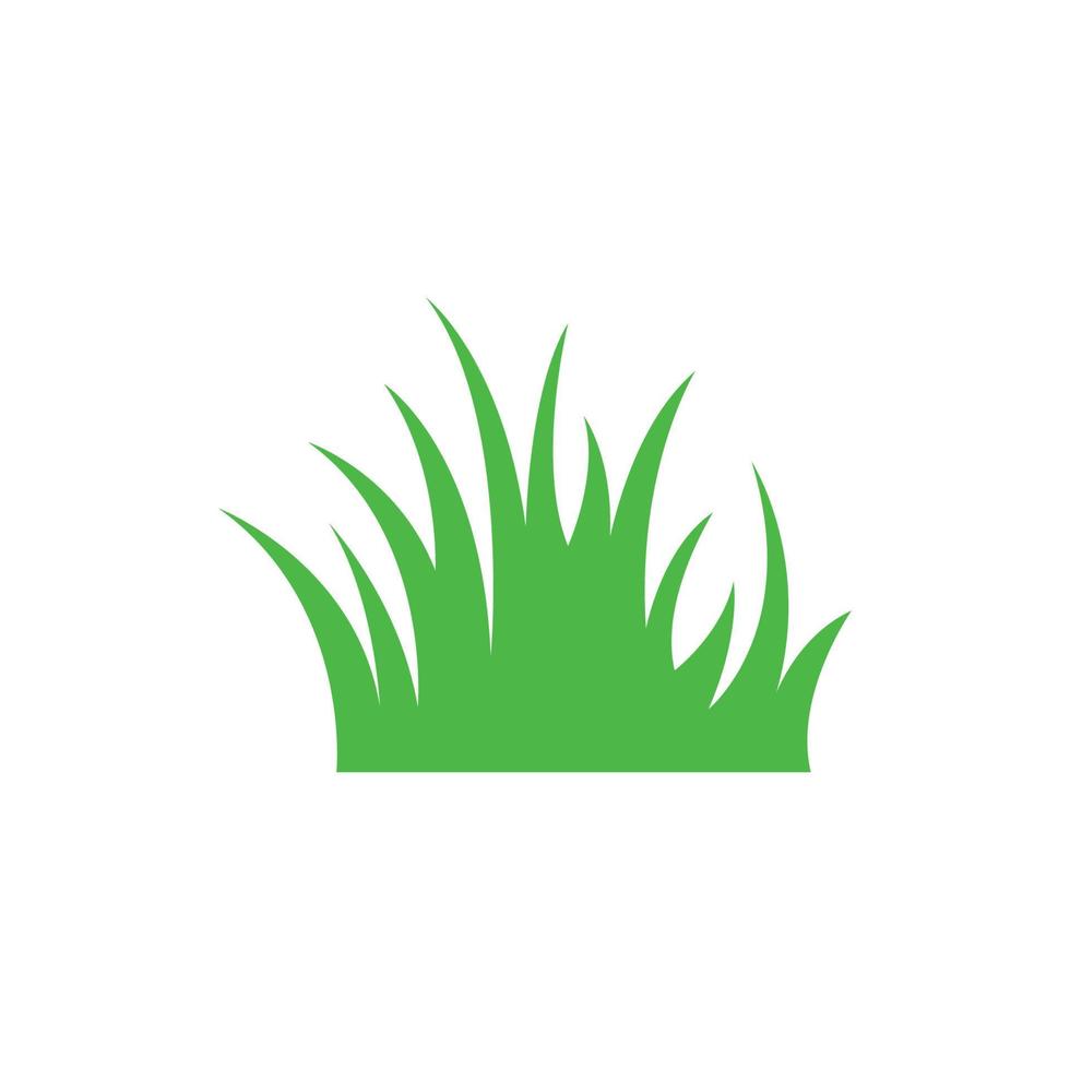 vecteur d'icône d'herbe