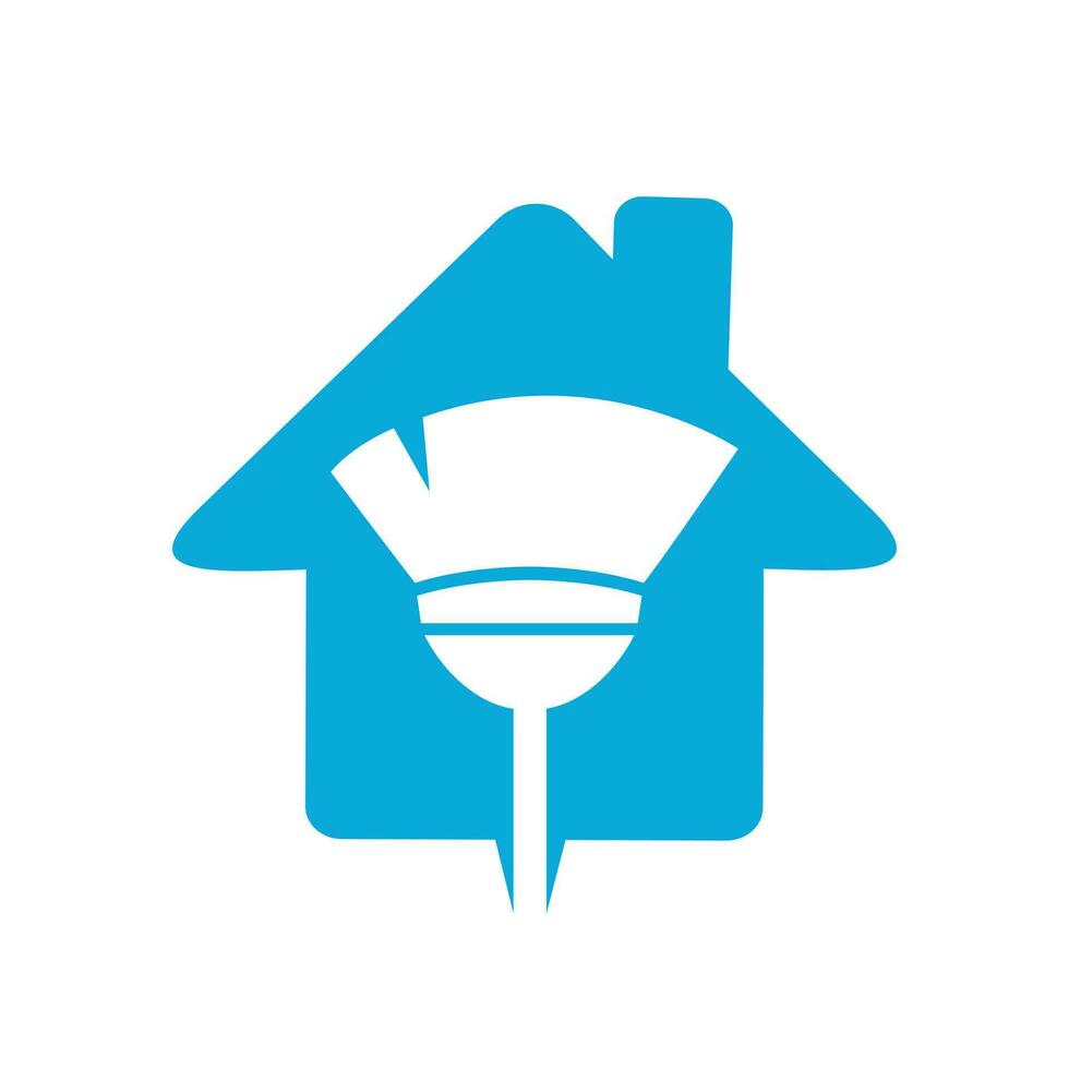 nettoyage entreprise logo conception. nettoyage maison logo conception. vecteur