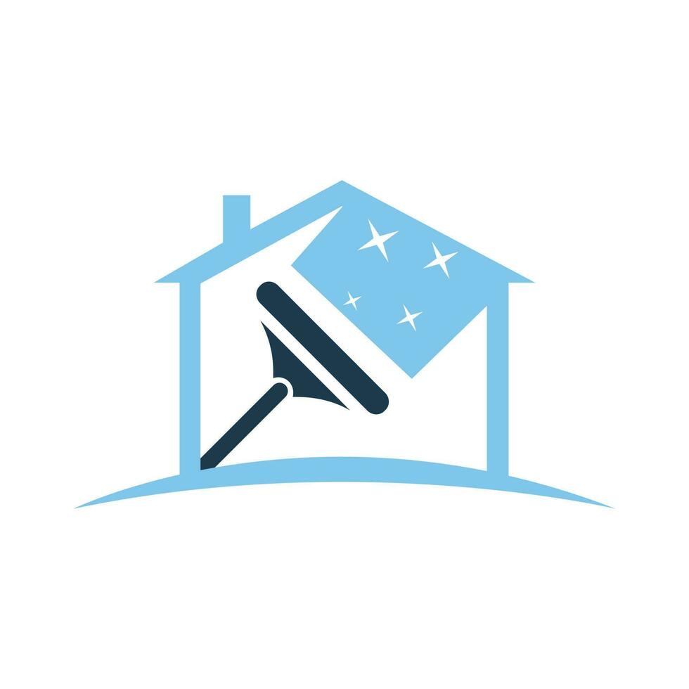 nettoyage entreprise logo conception. nettoyage maison logo conception. vecteur