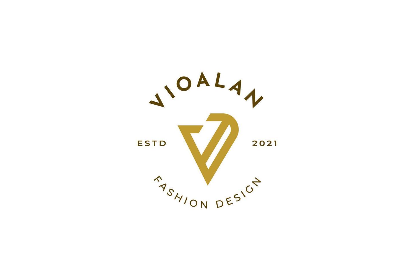 minimaliste lettre v luxe d'or logo conception concept. initiale symbole pour entreprise affaires identité. alphabet vecteur élément