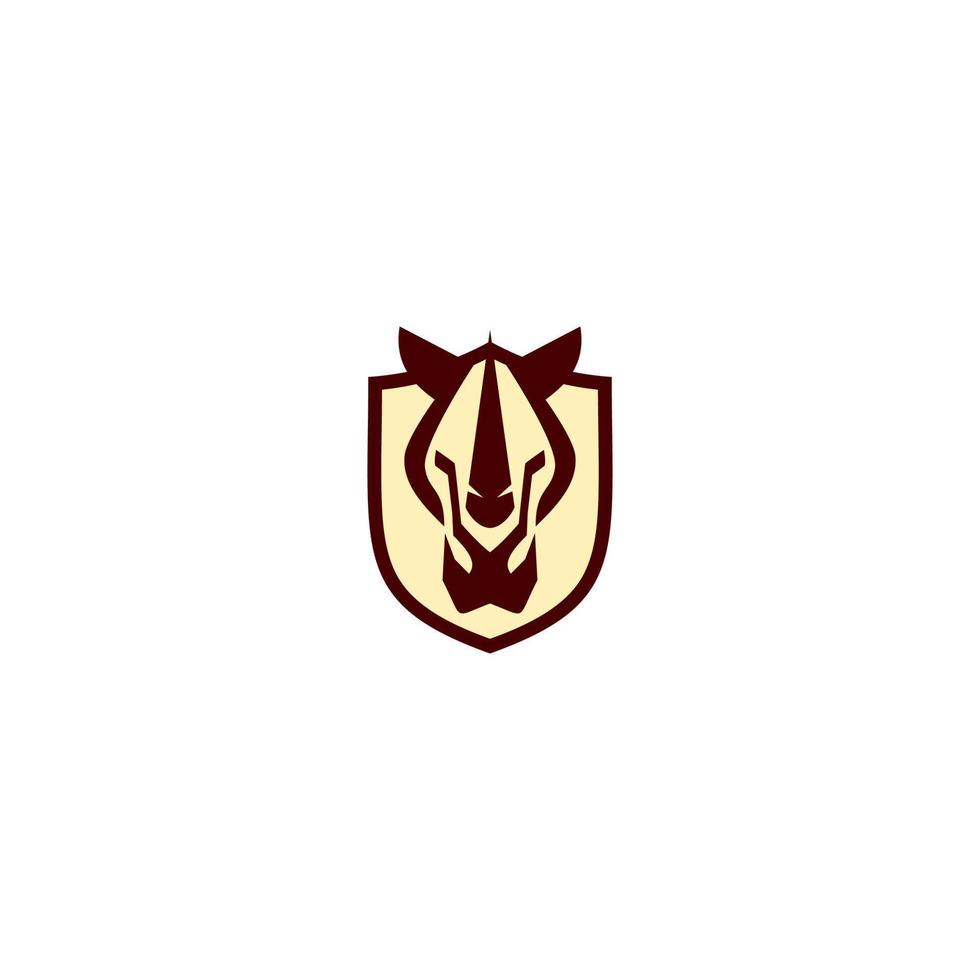 rhinocéros tête logo conception, animal tête abstrait logo vecteur