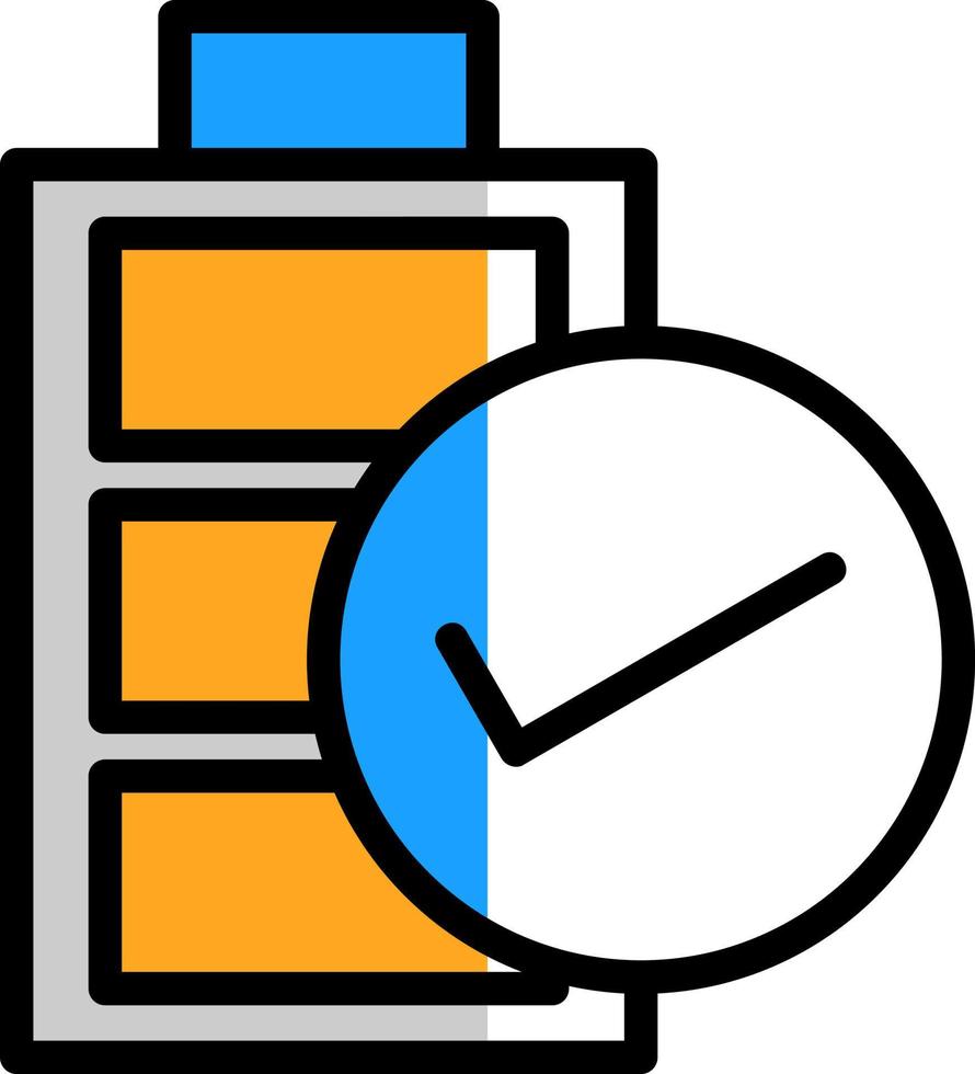 conception d'icône de vecteur de batterie