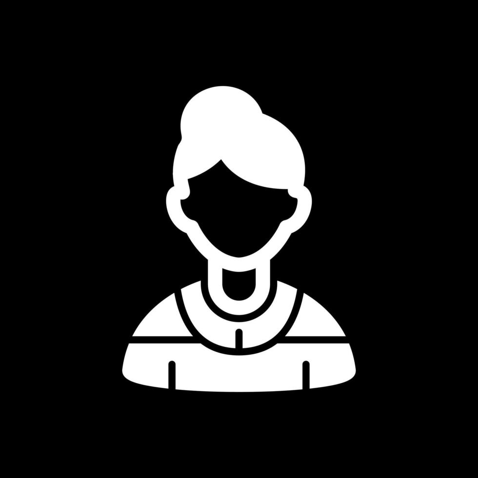 conception d'icône de vecteur de jeune femme