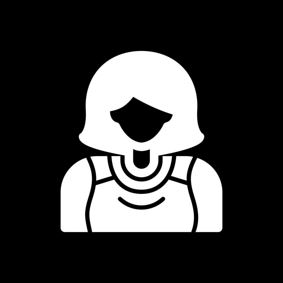 conception d'icône vectorielle dame sportive vecteur