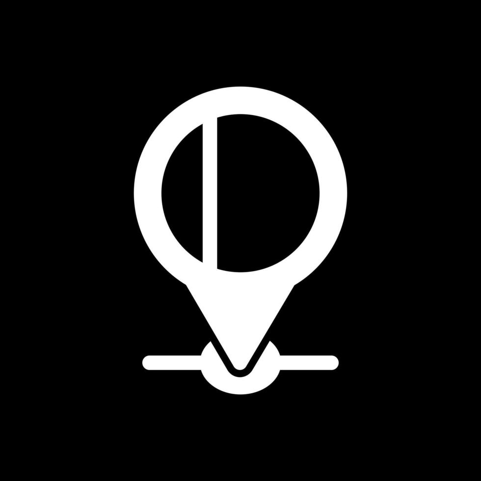 conception d'icône de vecteur de localisation de dubaï