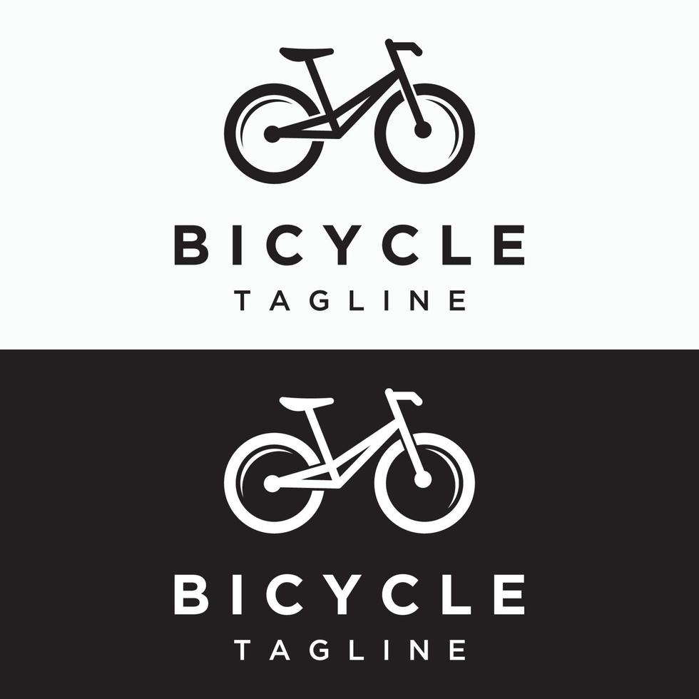bicyclette géométrique modèle logo Créatif conception isolé background.racing vélo, concours, sport. vecteur