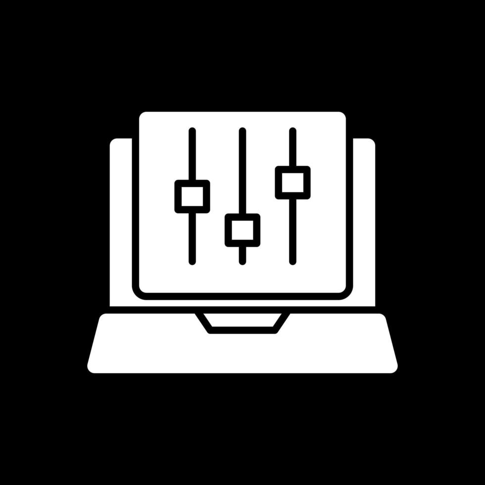 conception d'icônes vectorielles de mixage audio vecteur