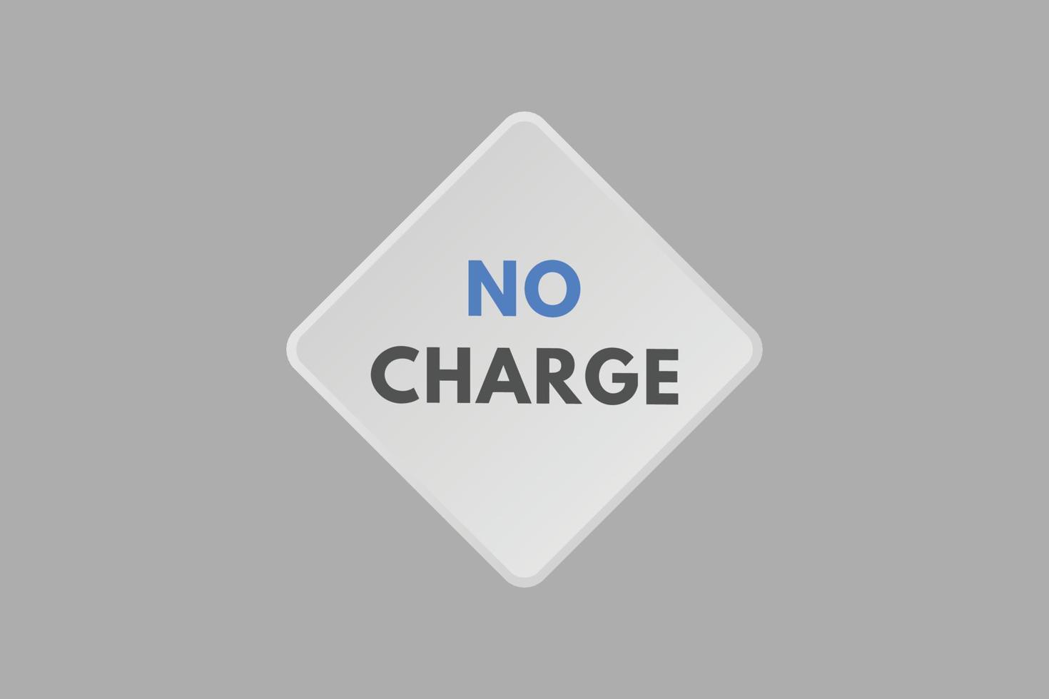 non charge texte bouton. non charge signe icône étiquette autocollant la toile boutons vecteur