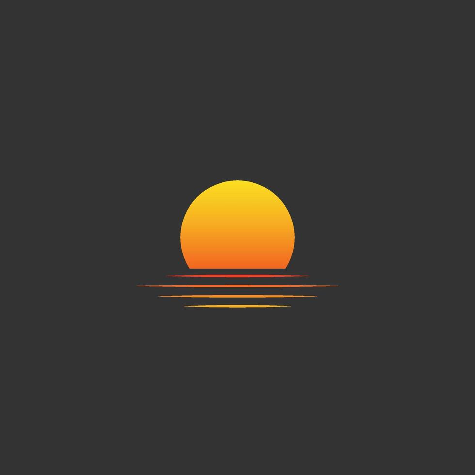 Soleil. été logo vecteur