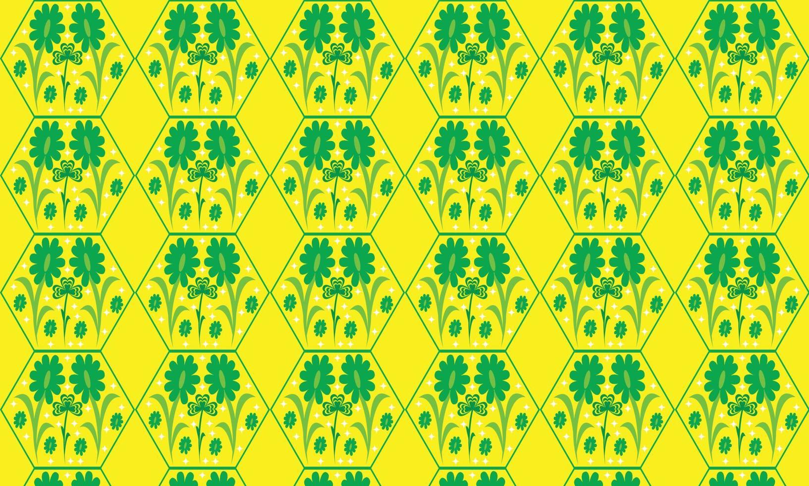 st. patrick's journée modèle trèfle salutation Jaune vecteur illustration