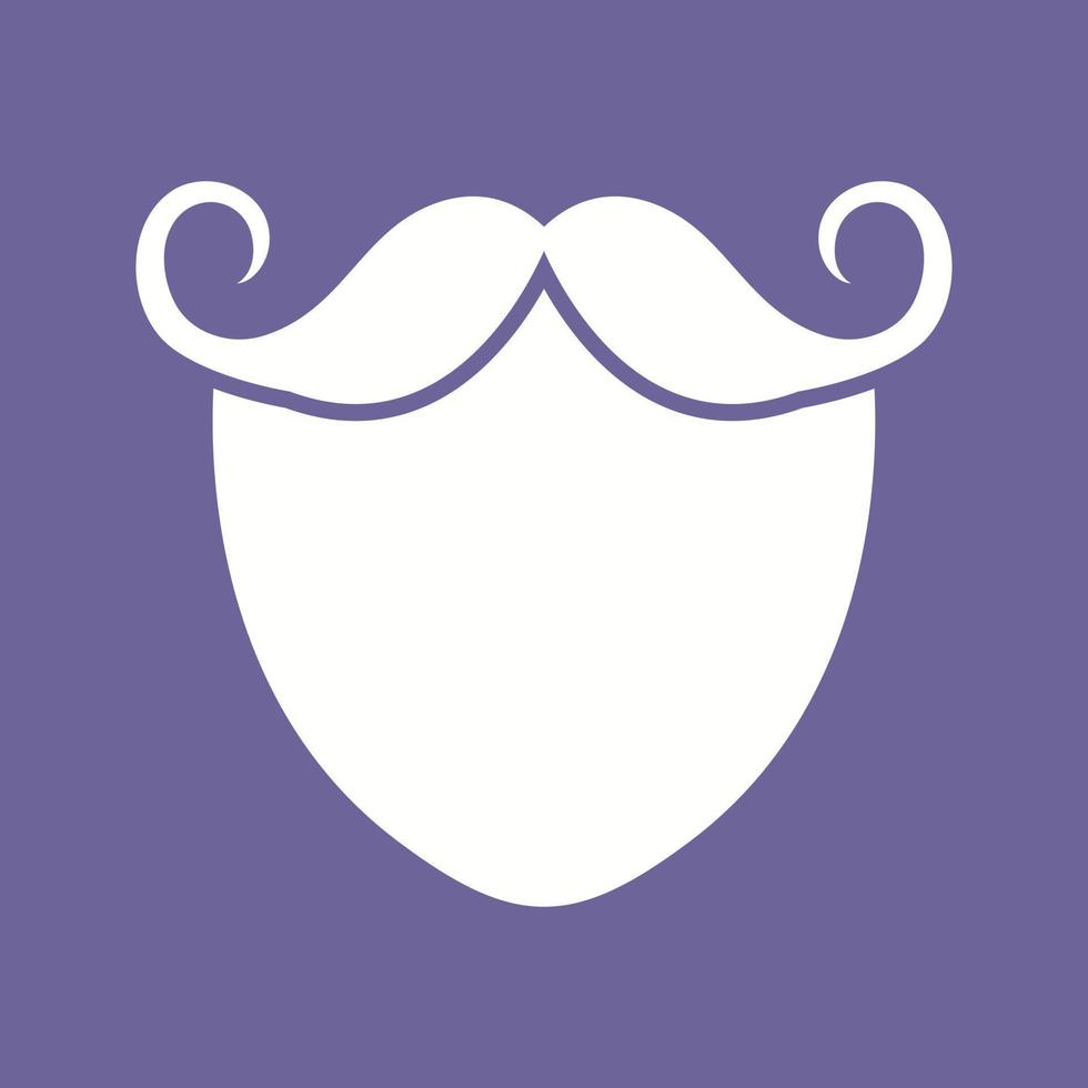 icône de vecteur de barbe et de moustache