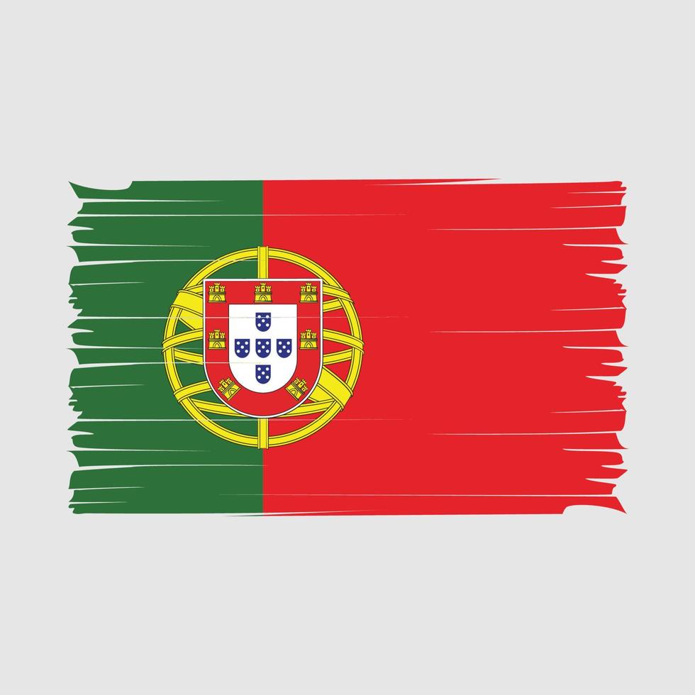 vecteur de brosse drapeau portugal