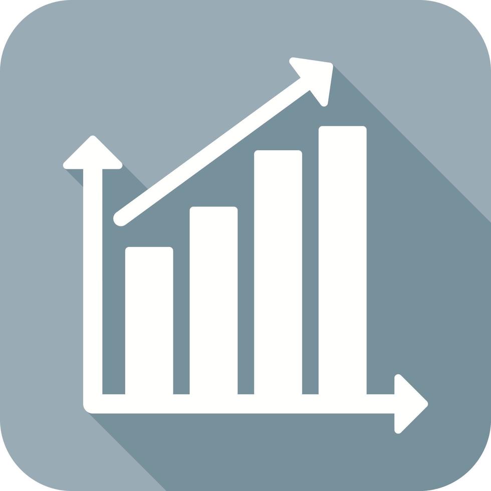 icône de vecteur de statistiques en hausse