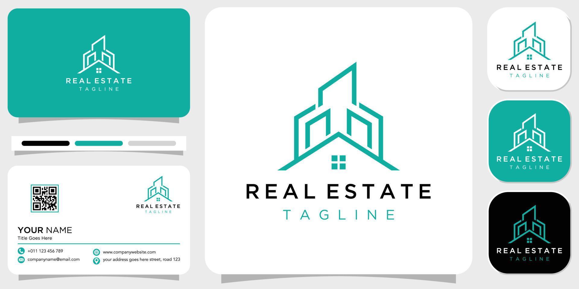 Facile logo et vecteur logotype avec affaires carte modèle