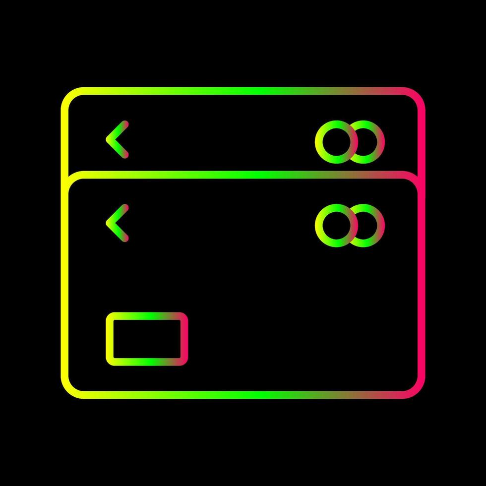 icône de vecteur de cartes multiples unique