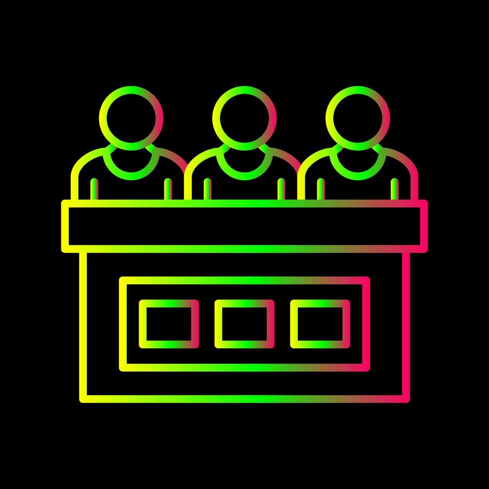 icône de vecteur de jury