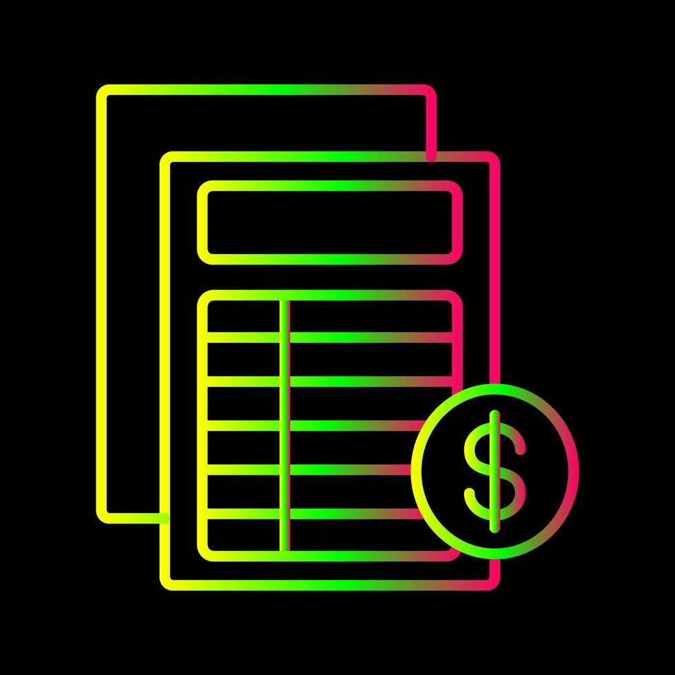 icône de vecteur de facture